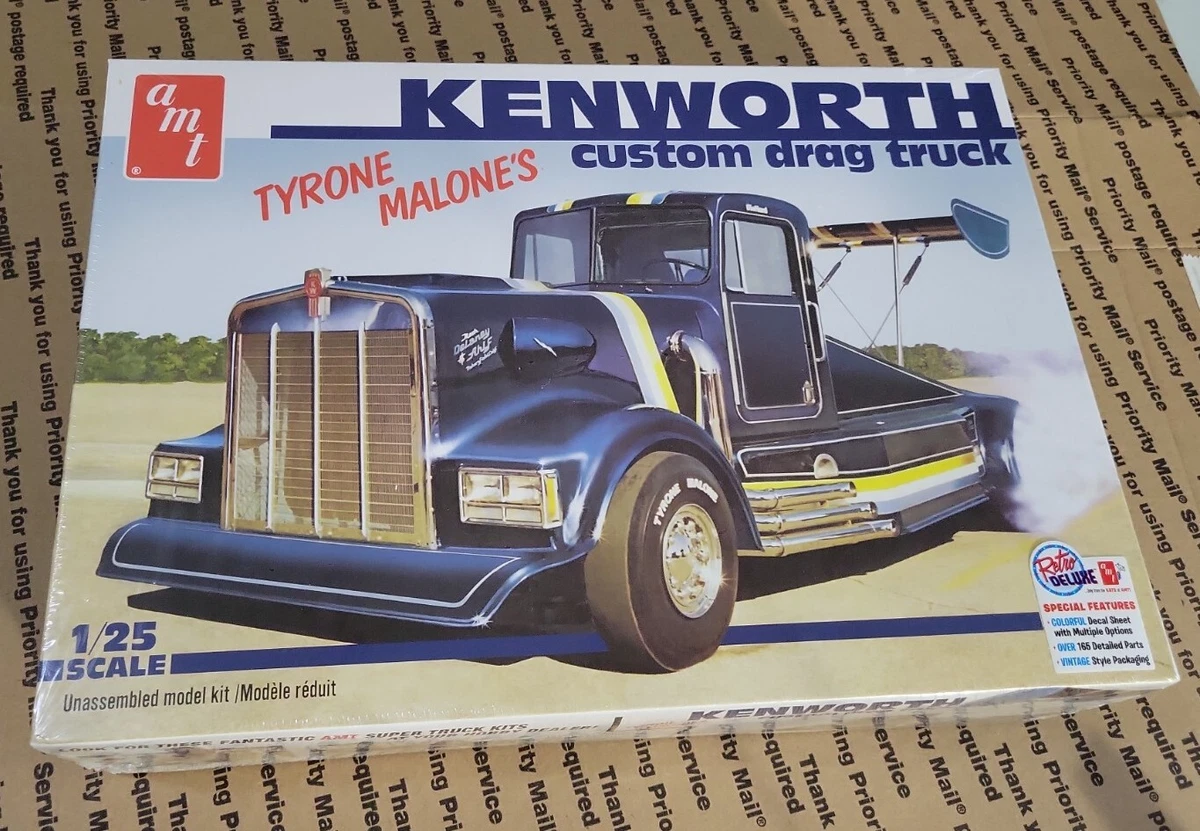 AMT Skill 3 Model Kit Tyrone Malone's Kenworth Custom Drag Truck 1/25 Scale Model