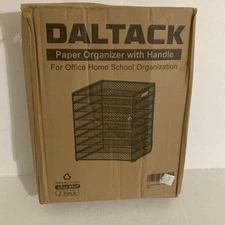 9-Tier Paper Letter Tray Desk Organizer with Handles Mesh File Organizer-2Pack