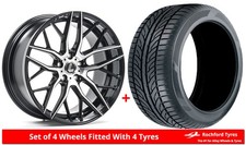 Alloy Wheels & Tyres Wider Rears 19" Lenso CQA For Genesis G80 [DH]