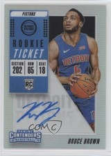 2018 Contenders Rookie Ticket Premium Edition Silver Prizm Bruce Brown Auto 2v5