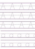 ÜBungsbuch Zum Nachzeichnen Von Abc-Buchstaben FüR Kinder: Alphabet Schreiben Le