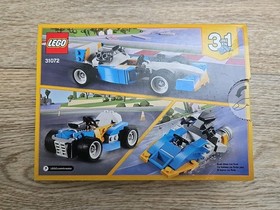 LEGO Creator 3 in 1 Lot of 4 Blue & Red Racer 31027 31055 31072 31056 Race Cars