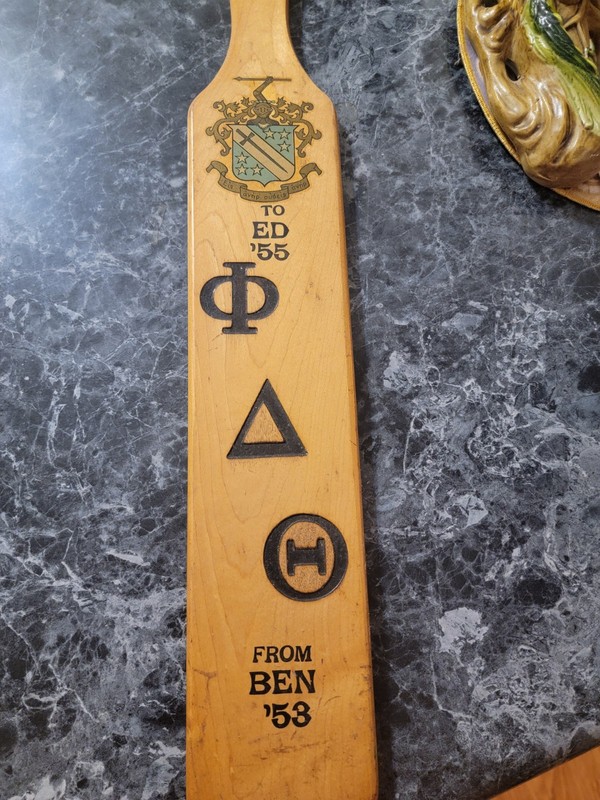 1955 PHI DELTA THETA FRATERNITY PADDLE