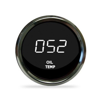 Intellitronix MS9108W LED Oil Temp Gauge, White
