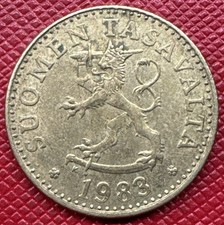 Finland 1983-K Aluminum-Bronze 20 Pennia. KM# 47