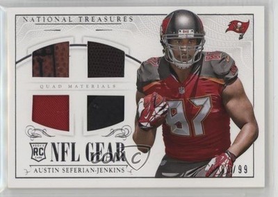 2014 Panini National Treasures Quad 3/99 Austin Seferian-Jenkins #RGD-AS RC k4s