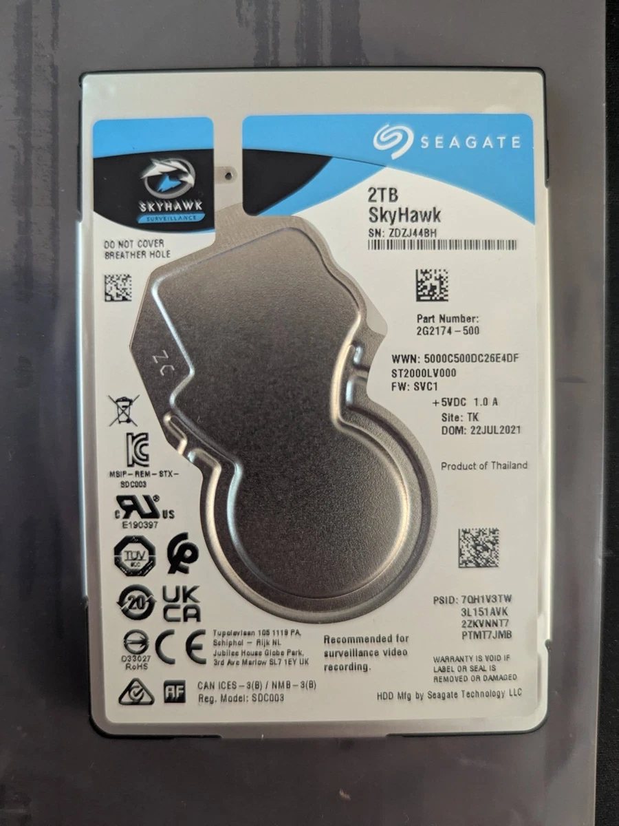 25+ Seagate Internal Hard Disk Drives 2.5 in Form Factor 2TB