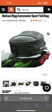 Nelson Rigg CL-1060 ST2 Commuter Motorcycle Tail Bag LIKE NEW 