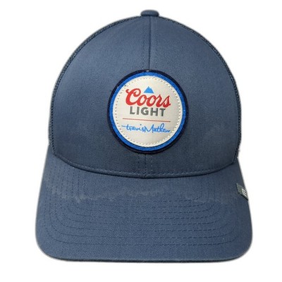 Coors Light Travis Mathew Snapabck Trucker Hat Blue OS 110 Flexfit Tech Yupoong
