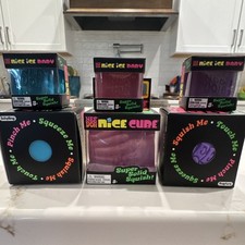 NeeDoh Nice Cube + 3 Nice Ice Baby + 2 Groovy Glob Nee Doh