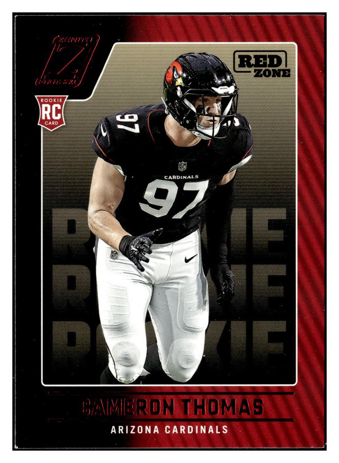Cameron Thomas 2022 Zenith Rookie Red Zone #149 Arizona Cardinals *339