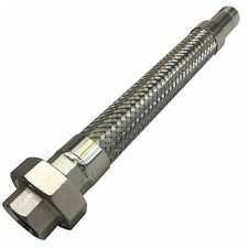 Flexible Metal Hose, 1/2In. Dia, 36 In. L, 08Pl-Ca11-0360-11B-38B