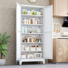 Kitchen Pantry Storage Cabinet with Doors and Adjustable Shelves