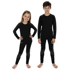 Kinder Thermo Funktions Unterw&auml;sche Set Ski Langaarm Winter Unterhemd Hose Warm