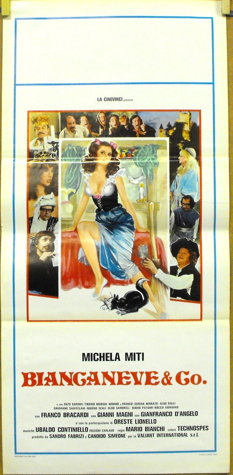 Locandina originale film Biancaneve & Co. (1982) - Regia di Mario Bianchi