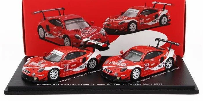 1/64 SPARK PORSCHE 911 991 RSR TEAM PORSCHE GT COCA-COLA N911 PETIT LE MANS 2019 - Immagine 2 di 2