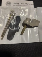 Pella Sliding Patio Door thumb turn knob Champagne with New Hardware and gaskets