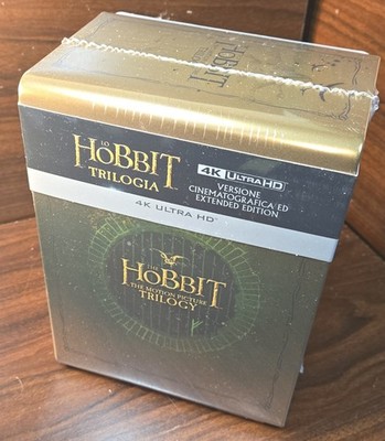 The Hobbit Trilogy Extended 4K Steelbook Collection (EURO IMPORT)- NEW-Free S&H