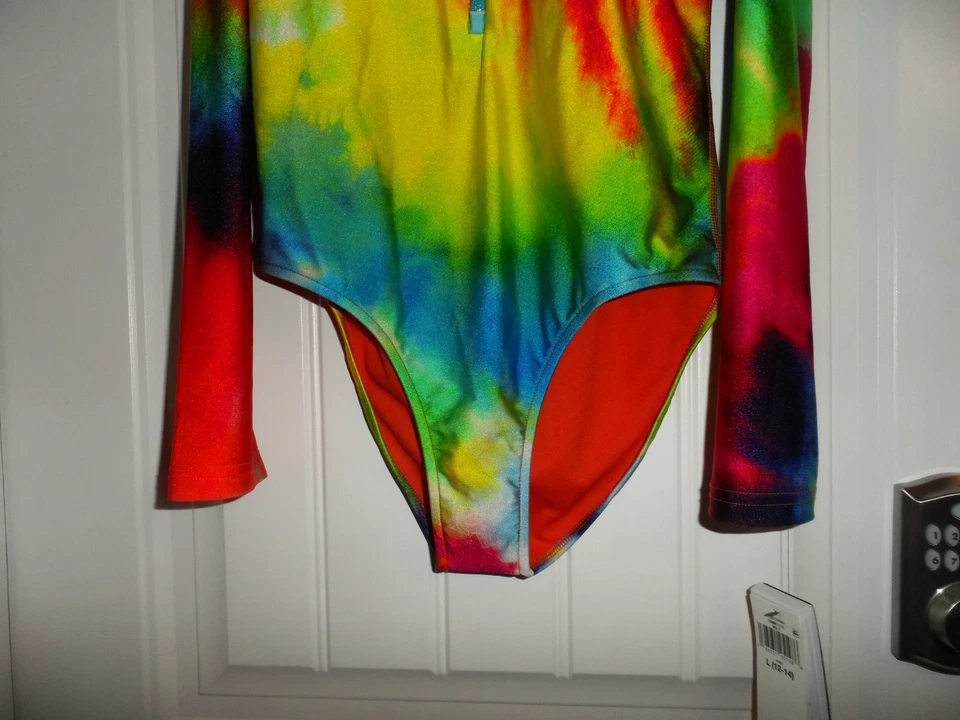 Genial Polo Ralph Lauren Niñas Talla L 12 14 Multicolor Protección contra Erupciones Traje de Baño Nuevo con Etiquetas Foto 2 de 4