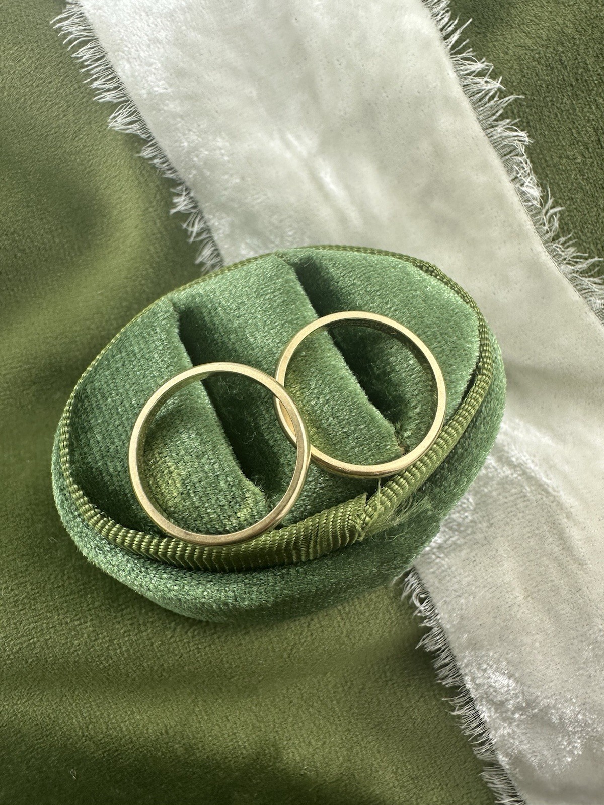 Simple 14k Solid Yellow Gold 2mm Rounded SET OF 2… - image 9