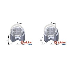 2X AUTOFREN 36mm KOLBEN BREMSSATTEL HINTEN passend für CHRYSLER CROSSFIRE MERCED