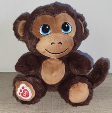 Build A Bear Buddies 6" Brown Monkey BAB 2015 Blue Eyes Plush Toy