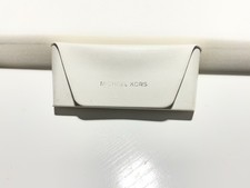 MICHAEL KORS White Hard Shell Eye Sun Glasses Case with Snap Case Only
