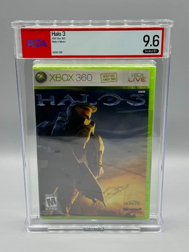 Halo 3 Microsoft Xbox 360 Made in Mexico Sealed New PSA 9.6 B+ NOT WATA