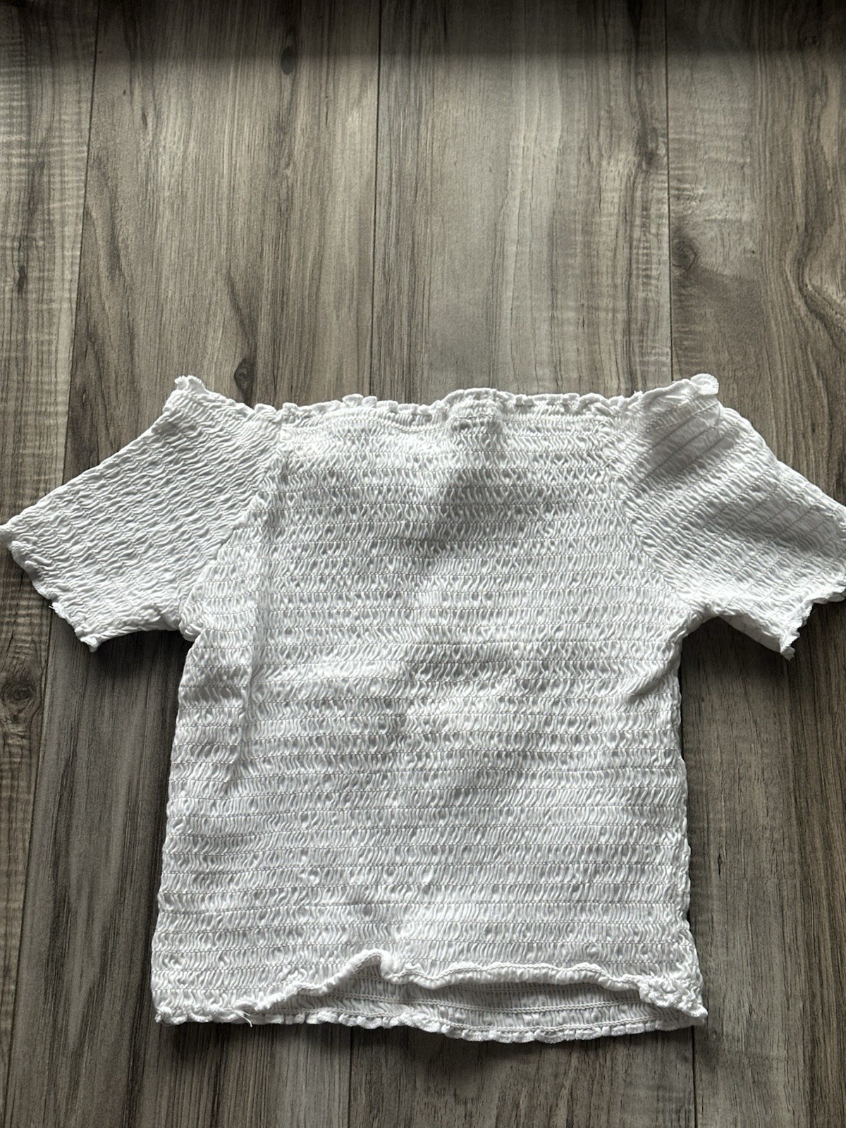 Primark Cares White Sweatheart Lightweight Top - Size XS Woman's Teens image 3