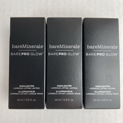 BareMinerals Barepro Glow HIGHLIGHTER JOY or FIERCE 0.5 oz NIB CHOOSE SHADE!
