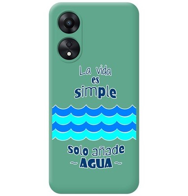 Topme Custodia in Silicone per OPPO A18 / OPPO A38 (6.56 Inches), [ Cover per Telefono in Stile Bordo Dorato] - Bianco