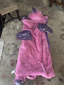 Unicorn Kids Sleeping Bag Pink Purple Polyester 27x56in Novelty Animal Print