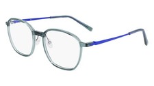 New Airlock Pure P-3012 020 Crystal Grey Eyeglass, Blue Temples 53/18/140