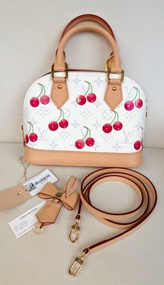 Louis Vuitton Alma BB Takashi Murakami Cerise / Cherry New with Box M14234