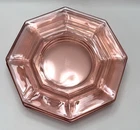 Vintage US Glass Co.  PINK DEPRESSION GLASS Octagon Salad Plates, Set of 4, 8.5"