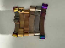 SWEES Bandes Métalliques Compatible Fitbit Charge 2 Or 5,5" - 8,5" Lot de 6