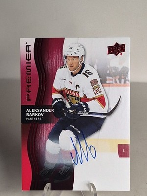 2023-24 UD Aleksander Barkov Premier Auto #39 Florida Panthers 