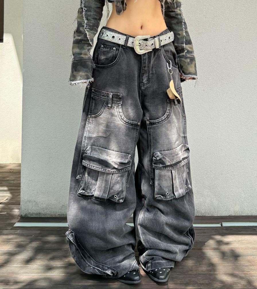 Cargo Pockets Retro Punk Hip Hop Trousers