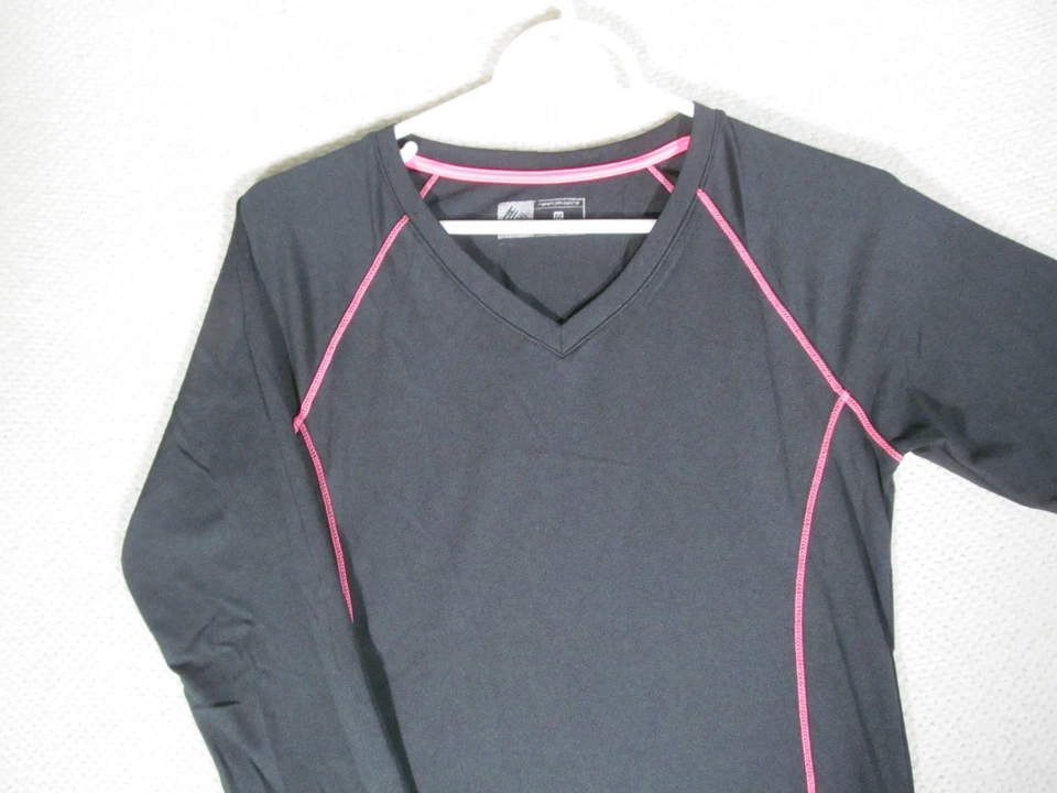 RBX Performance X-Dri Juniors Med Long Sleeve Athletic Shirt Black Pink X-Dri - Image 2 of 4