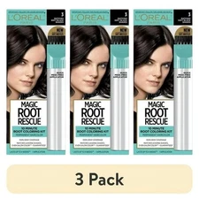 (3-Pack) L'Oreal Magic Root Rescue 10-Min Hair Dye #3 Matches Soft Black Shades