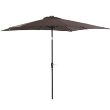 8.8 ft Patio Umbrella Outdoor Table Market Deck Pool Shade with LED Solar Lights