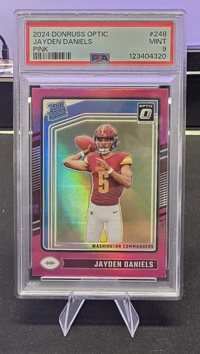 2024 Donruss Optic Jayden Daniels Pink Prizm PSA 9 #248