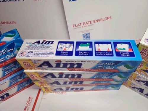 Aim Multi-Benefit Cavity Protection Gel Toothpaste Ultra Mint 5.5 Oz Pack of 12 - Picture 16 of 16