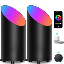 5W Smart RGBW Floor Can Lamp WiFi App Control Indoor Accent Uplight Black