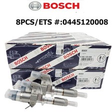 8x Bosch Fuel Injectors Fits For 2001 2002 2003 2004 6.6l Duramax Lb7 0445120008