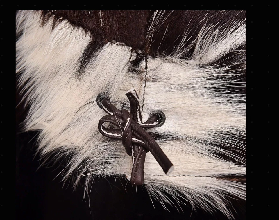 Chaqueta de piel de vaca real para mujer Abrigo de piel de vaca Foto 2 de 4