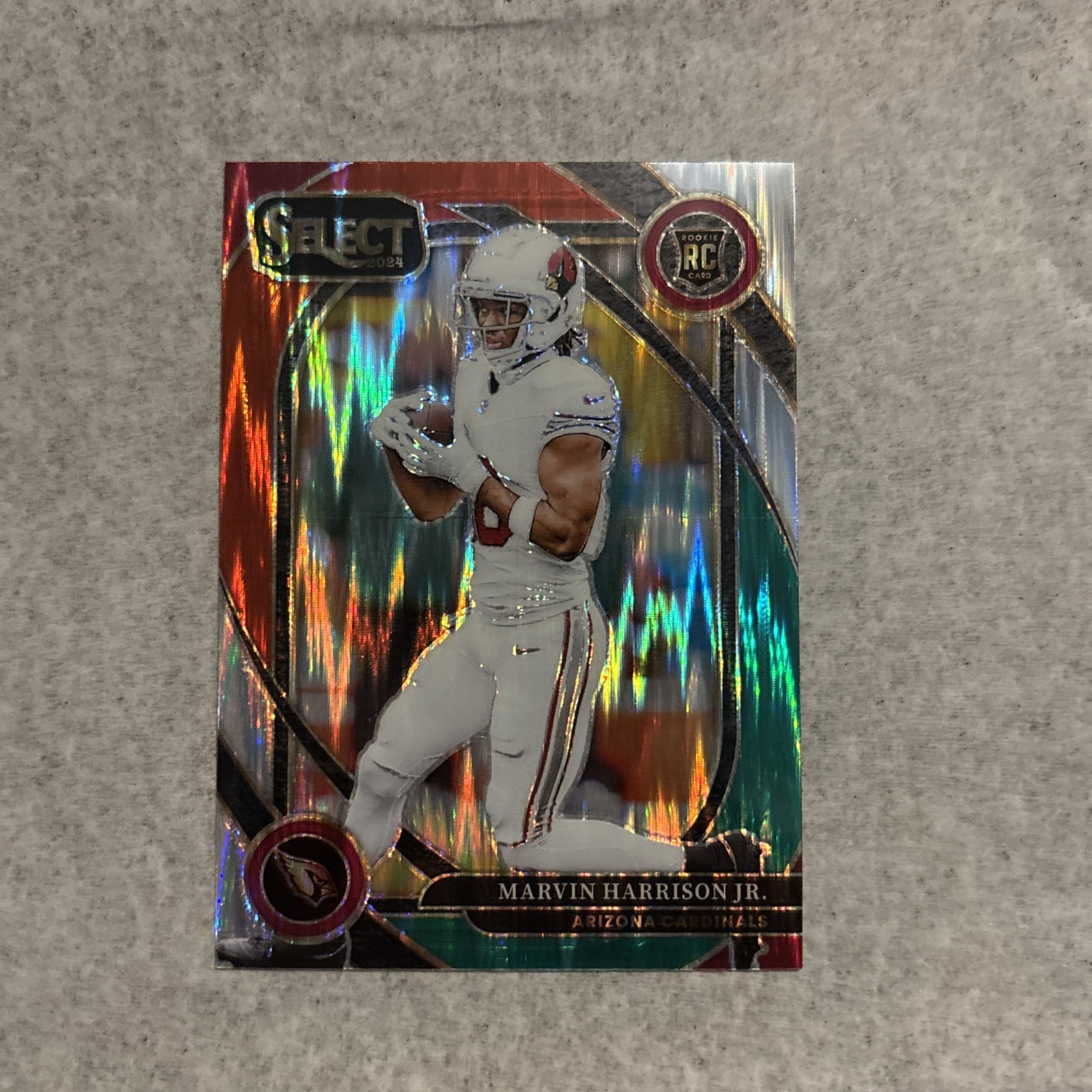 2024 Panini Select - Marvin Harrison Jr. #219 Green & Red Shock Prizm (RC)