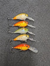 (5) Strike King Gravel Dawg 8 Rattle Crankbait Fishing Lures Lot Of 5