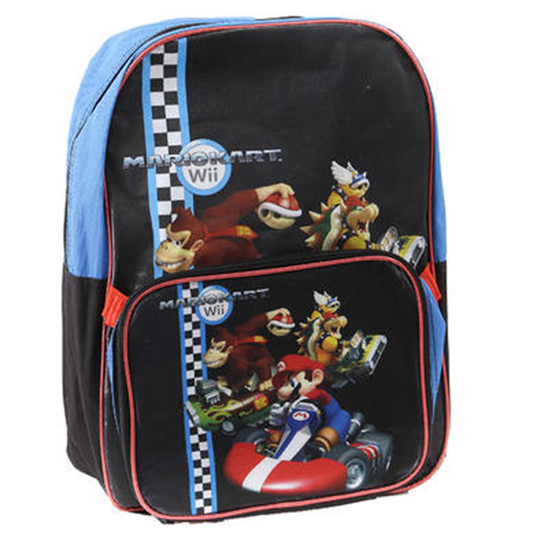 Kart Wii Mario Kart School Bag Backpack 16