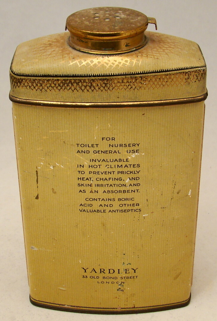 ビンテージ パウダー缶 ライラック TALC 1930's/40's Lander Company Blended Rose and Lilac Talc
